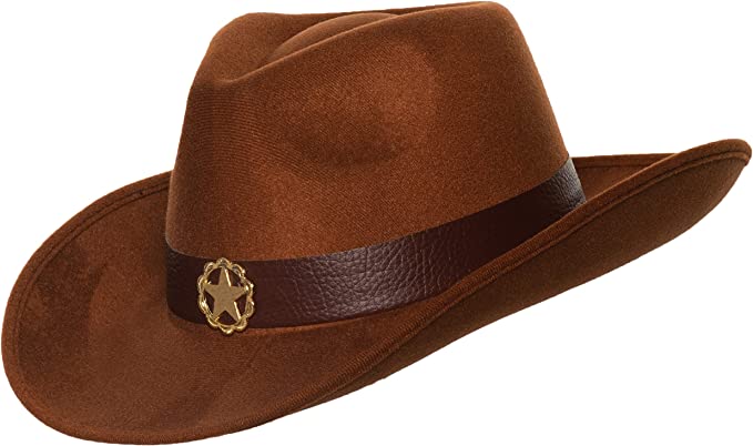 Deluxe Sheriff Hat by Underwraps only at  TeeJayTraders.com