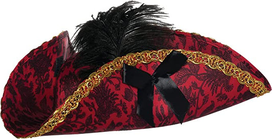 Tri Corner Fancy Pirate Hat by Underwraps only at  TeeJayTraders.com