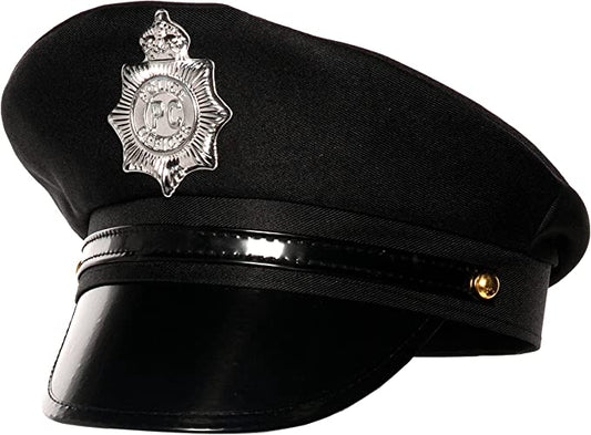 Police Deluxe Hat With Badge by Underwraps Costumes only at  TeeJayTraders.com