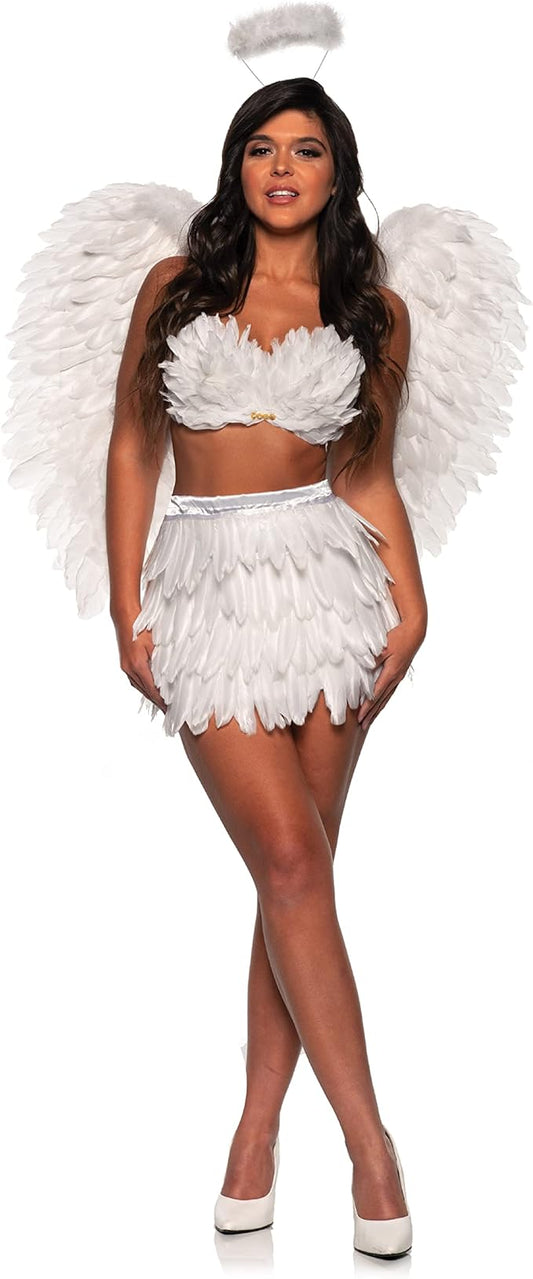 White Feather Angel Women Costume by Underwraps Costumes only at  TeeJayTraders.com