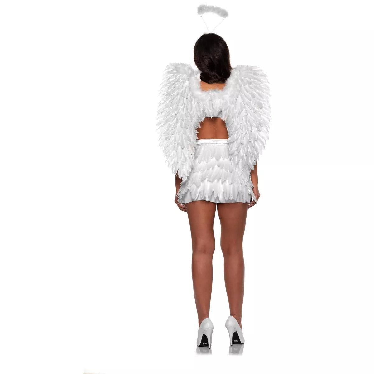 Women White Feather Angel Wings by Underwraps Costumes only at  TeeJayTraders.com