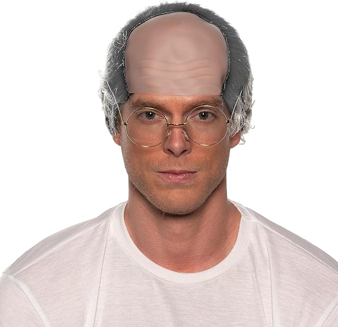 Old Man Bald Wig by Underwraps Costumes only at  TeeJayTraders.com