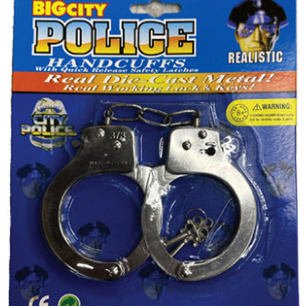 Police Handcuffs Accessory by Underwraps Costumes only at  TeeJayTraders.com