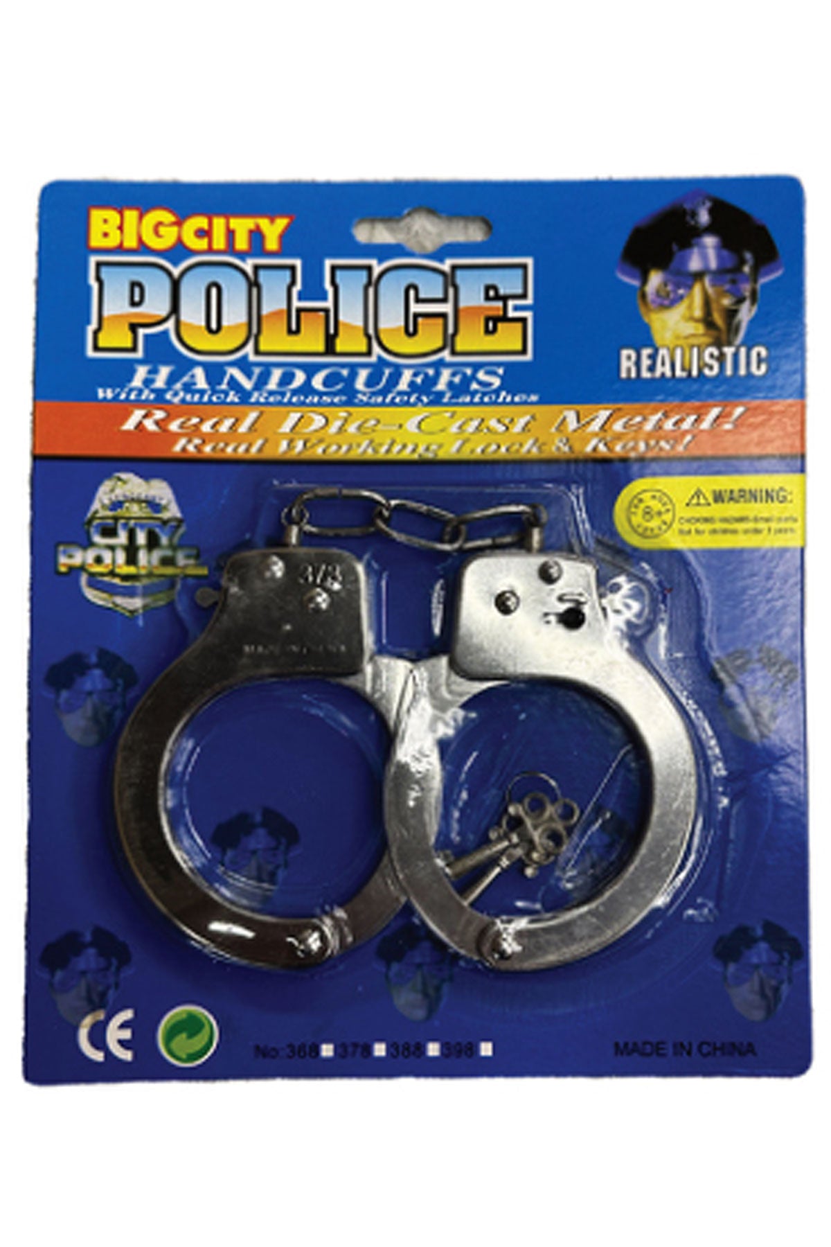 Police Handcuffs Accessory by Underwraps Costumes only at  TeeJayTraders.com